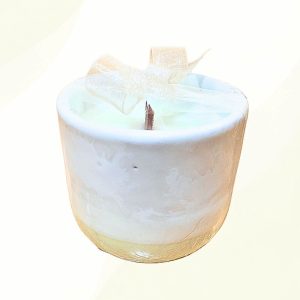 Jasmine scented rice wax candle