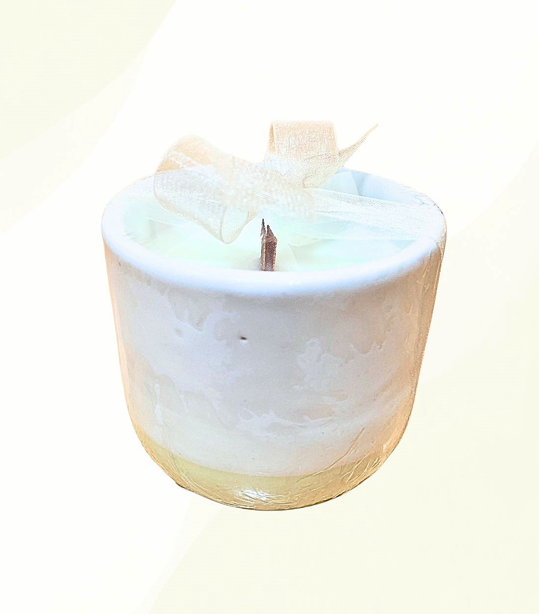 Jasmine scented rice wax candle